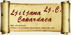Ljiljana Capardača vizit kartica
